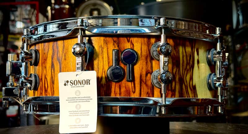 Sonor SQ2 14x5 Heavy Beech Snare Drum - African Marble - Satin image 1