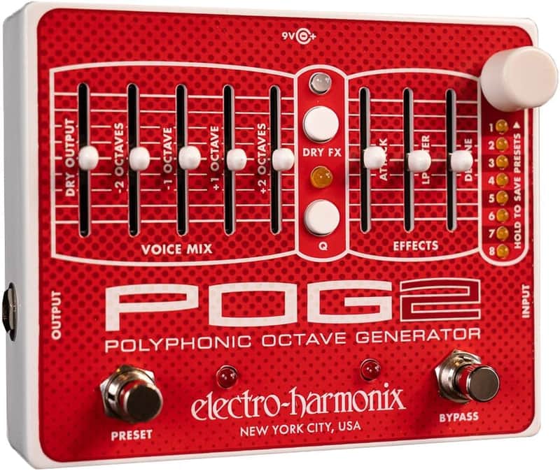 Electro-Harmonix POG2 Polyphonic Octave Generator Guitar Pedal image 1