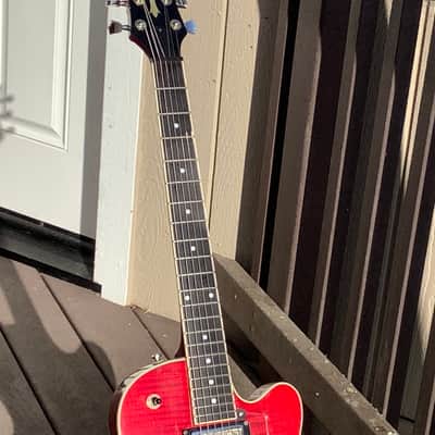 DeArmond M-72 2001 Crimson Red Transparent image 3