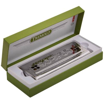 Hohner 2x32 CG Echo Harp Tremolo Harmonica Key of C & G image 3
