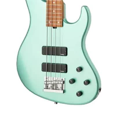 Sadowsky MetroExpress 24-Fret Modern Bass, Roasted Maple Fingerboard, 4-String - Solid Sage Green Metallic High Polish image 4