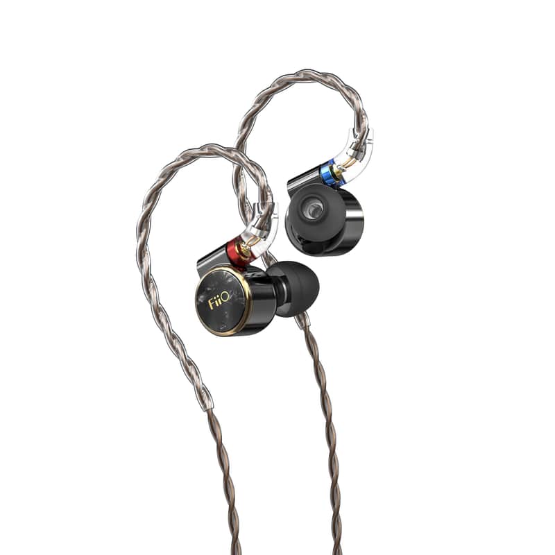 FiiO FD3 PRO Earphones in-Ear Earbuds High Resolution 1DD Deep Bass Detachable MMCX Connector with 2.5/3.5/4.4mm Plugs DLC Black image 1