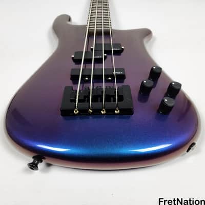Spector USA NS-2 4-String Bass 1.5" Blue-Purple Colorshift Finish EMG PJX 9v HAZ 8.78lbs NS2 #1527 image 7