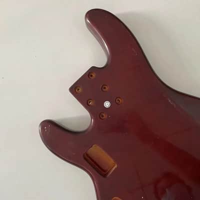 Sunburst MM Style Bass Basswood Body with Tiger Maple Top image 6