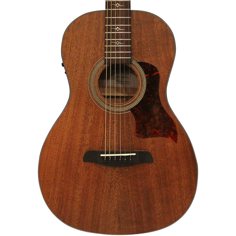 Sawtooth Mahogany Series Parlor Acoustic Electric Guitar with Mahogany Back and Sides image 1