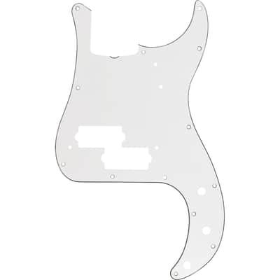 Fender Pickguard Precision Bass 13-Hole Vintage Mount 3-Ply - White image 2