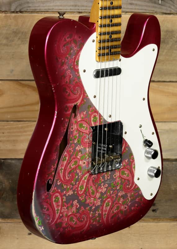 Fender Custom Shop Limited Edition 50s Telecaster Electric Guitar Relic Pink Paisley w/ Case image 1