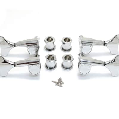 Grover 144C Mini Bass Guitar Tuning Machines 2 + 2, Chrome image 2