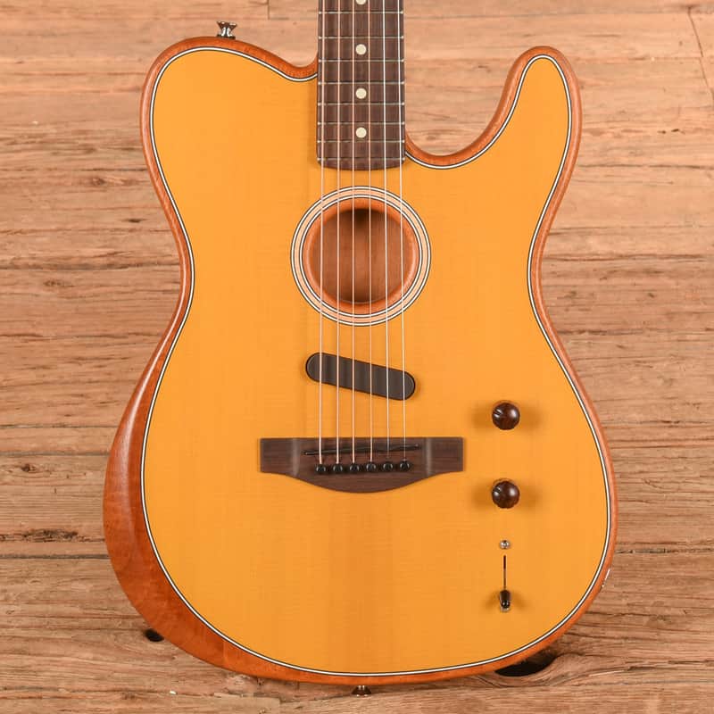 Fender Acoustasonic Player Telecaster Natural 2021 image 1