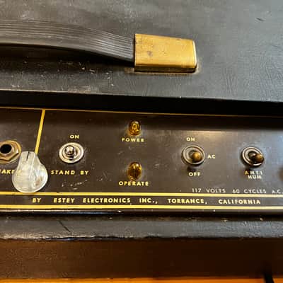 1962 Magnatone Model 435 "Athene" Guitar/Bass Amplifier 1962 Brown HEAD ONLY with Impedance Selector! image 4