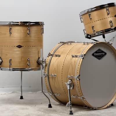 Craviotto 22/13/16" Custom Shop Solid Maple Drum Set - Maple Inlay Bild 2