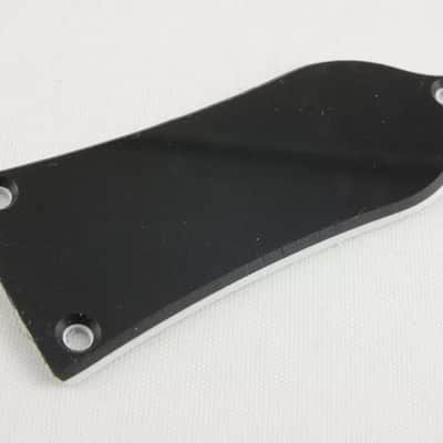 Truss Rod Cover Black 2-Ply Black 3-Hole Bell for Epiphone Les Paul image 2