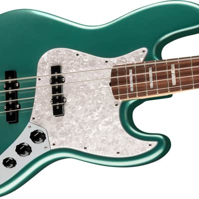 Fender Adam Clayton Jazz Bass Rosewood FB Sherwood Green Metallic with Case image 4