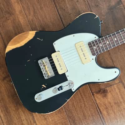 Nash Guitars Model T-2HB P90 Electric Guitar Rosewood Neck Black Lollar P90's IND951