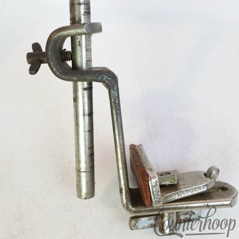 *Slingerland 3/8" L-Arm Cymbal Stand Shur-Grip Clamp-On Mount Nickel Vintage 40s image 1