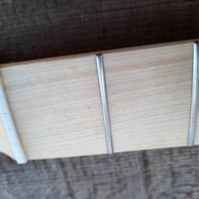21 fret T neck, Stainless Steel Frets natural maple guitar neck replacement fits oem image 12