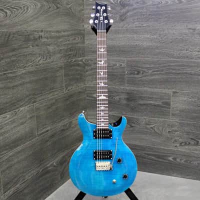 PRS Paul Reed Smith SE Carlos Santana Signature Electric Guitar Sapphire Finish with Gig Bag image 7