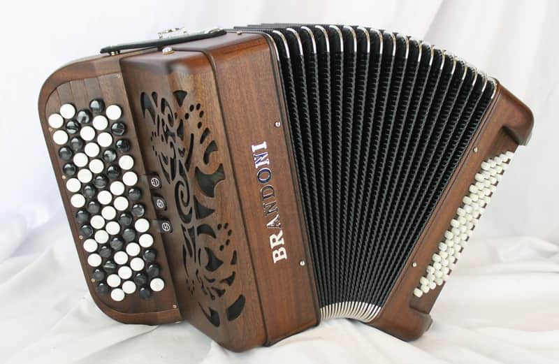 NEW Dark Mahogany Brandoni 181W Chromatic Button Accordion C System LM 62 60 image 1