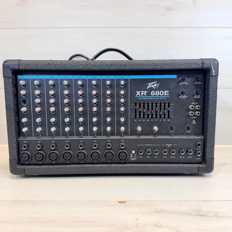 Peavey XR 680E 8-Channel Powered Mixer Late 90's image 1