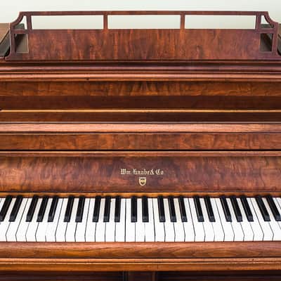 Wm. Knabe Upright Piano Mignonette 1942 Walnut image 3