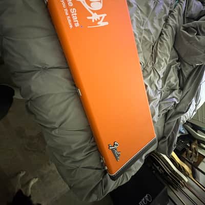 Fender To The Stars Limited Edition Tom Delonge "Padre" Stratocaster 2025 - Brown w/ Orange Competition Stripe image 3