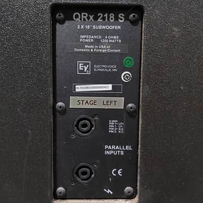Electro-Voice QRx 218S subwoofer pair image 3