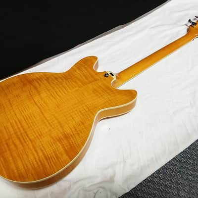 Hagstrom Super Viking Semi Hollow Dandy Dandelion NEW Electric Guitar Amber image 6