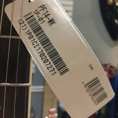 Ibanez PF14WK Mahogany Dreadnought Acoustic Guitar Black image 8