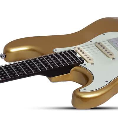 Schecter Nick Johnston Traditional HSS 10th Anniversary LH Atomic Saffron image 3