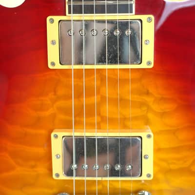 Tokai Love Rock LS90Q Quilt Maple Top Les Paul MIJ Japan 2009 Heritage Dark Cherry image 7