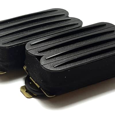 DFHR Rails HSH Pickup Set, Super-Hot Humbucker Rail Bridge Middle & Neck SH Set, Black image 4