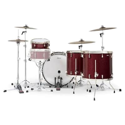 Slingerland Radio King 4pc Drum Set 24/13/16/18 Maroon Glass image 3