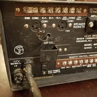 Bogen MX30A Mixer Amplifier 30 Watt 7868 Tube Amp PA Head 1965 - Black image 5
