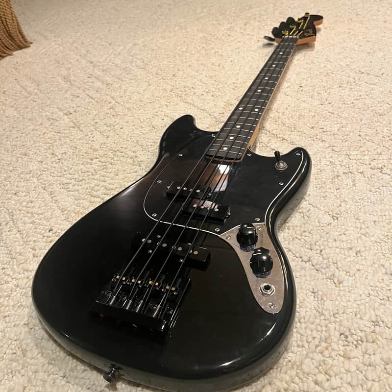 Fender FSR Blackout Mustang Bass | Reverb