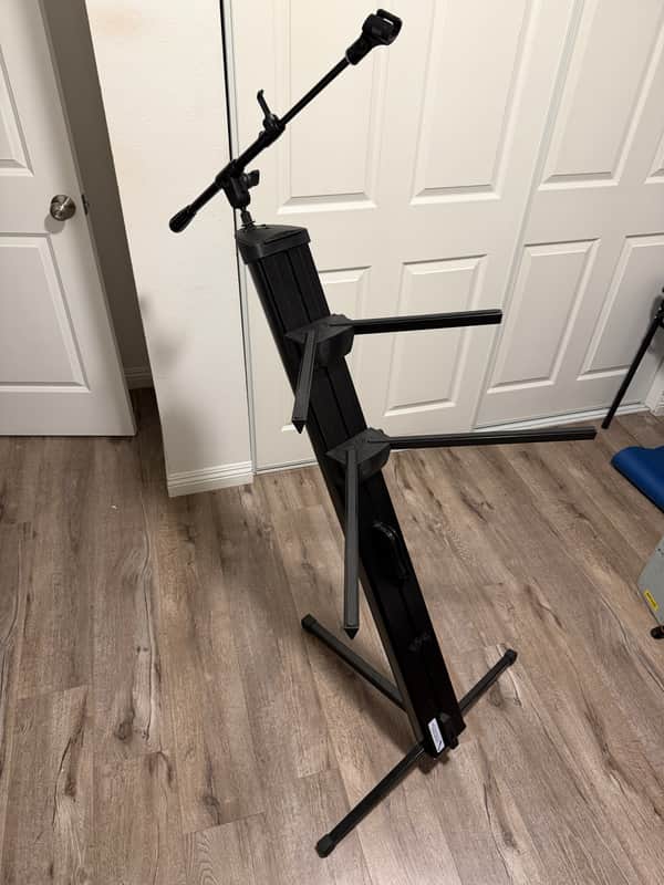 Ultimate Support AX-48 Pro Plus Apex Series Two-Tier Column Keyboard Stand