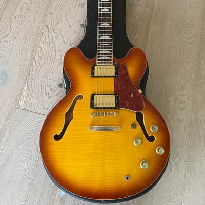 2002 Bacchus BSA-1200SB Sunburst ES-335 Vintage Custom Shop image 14
