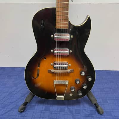 Vintage 1960 Kay Truetone 573 Speed Demon Hollow Body Electric Guitar with Case image 7