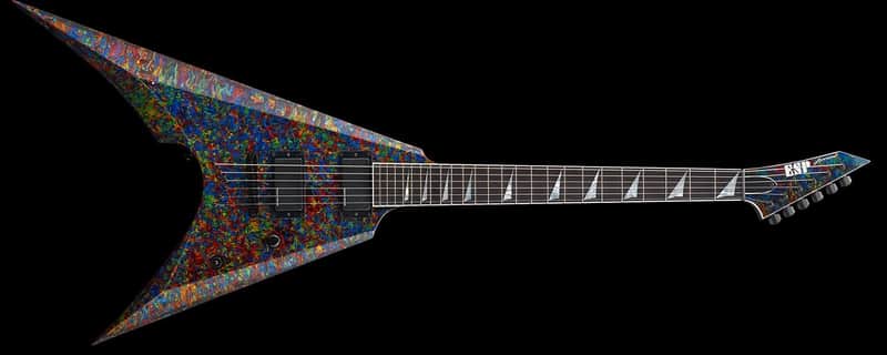 ESP Arrow NT 40th Anniversary NAMM Exhibition Masterbuilt Custom Shop Guitar (Metallic Marble) image 1