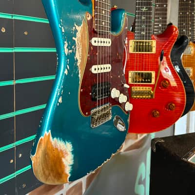 Fender Custom Shop 1959 Stratocaster Heavy Relic Ocean Turquoise 2023 Electric Guitar image 3
