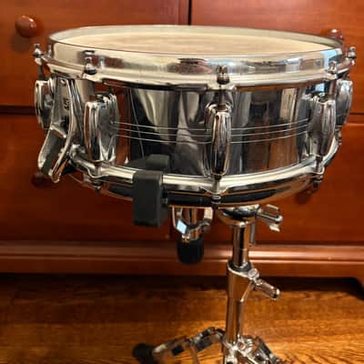 Slingerland Rare “Buddy Rich” TDR 5x14" 10-Lug Chrome Over Brass Shell Snare Drum 1976-77 Excellent! image 2