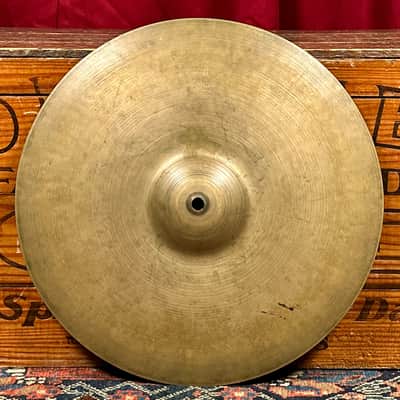 14" Zildjian A 1940s-1950s Trans Stamp Sizzle Hi-Hat Cymbal Pair 554g/722g *Video Demo* image 2