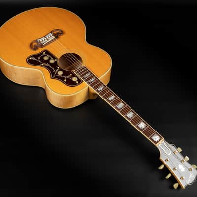 1998 Gibson SJ-200 Reissue - Antique Natural | USA Montana All Solid J-200 Jumbo Vintage Acoustic Guitar Good Wood Era Collector's Condition | OHSC image 7