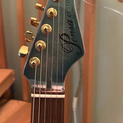 Pensa MK-1 Custom P-90 (Aqua Blue Burst) 2015 - Aqua Blue Burst image 6