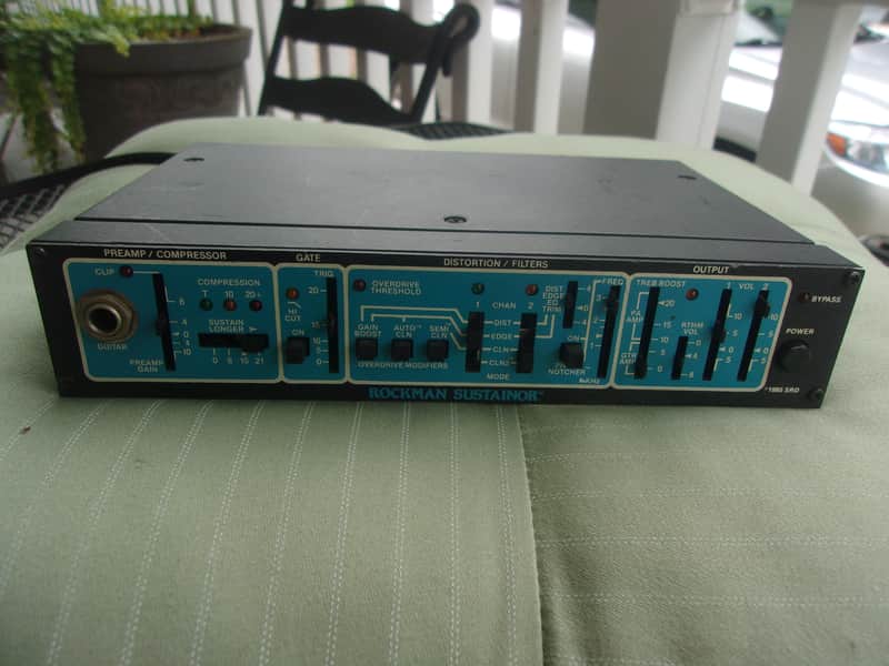 Excellent Vintage 80's Rockman Sustainor Compressor 1/2 Rack Mt. Processor image 1