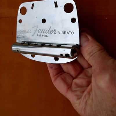 Fender Mustang Tailpiece 1965 - Nickle "Pat Pend" Nice image 6