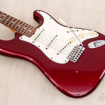 1987 Fender American Vintage '62 Stratocaster Candy Apple Red, 100% Original w/ Case, Corona image 10