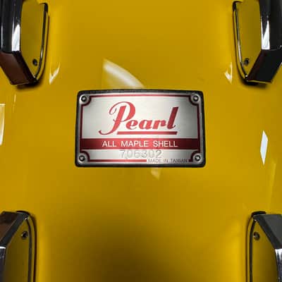 Pearl All Maple Shell 14” Tom Drum - Yellow image 7