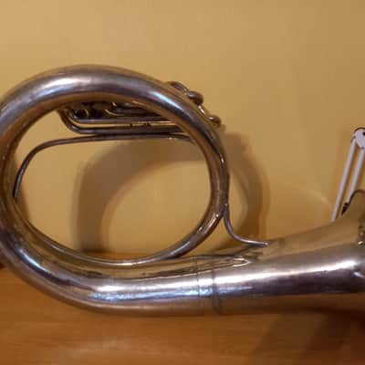 Helicon Tuba "Eb"  Soviet 3 Valves Brass Pipe Wind Instrument USSR Vintage and Rare image 2