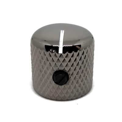 1 Telecaster cosmo black Metal Dome Knob for 1/4 (6,35mm) SolidShaft Pots image 3