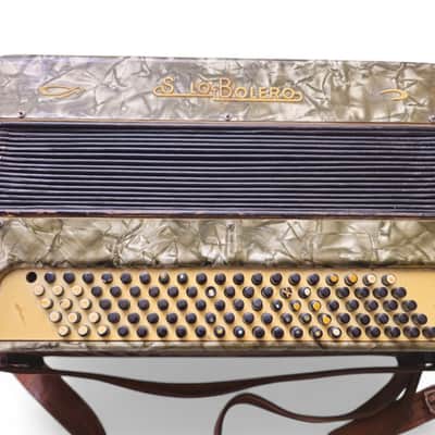 WWII German Button Accordion Solo Bolero 1939-1945 Rare Trophy Italy or Germany image 8